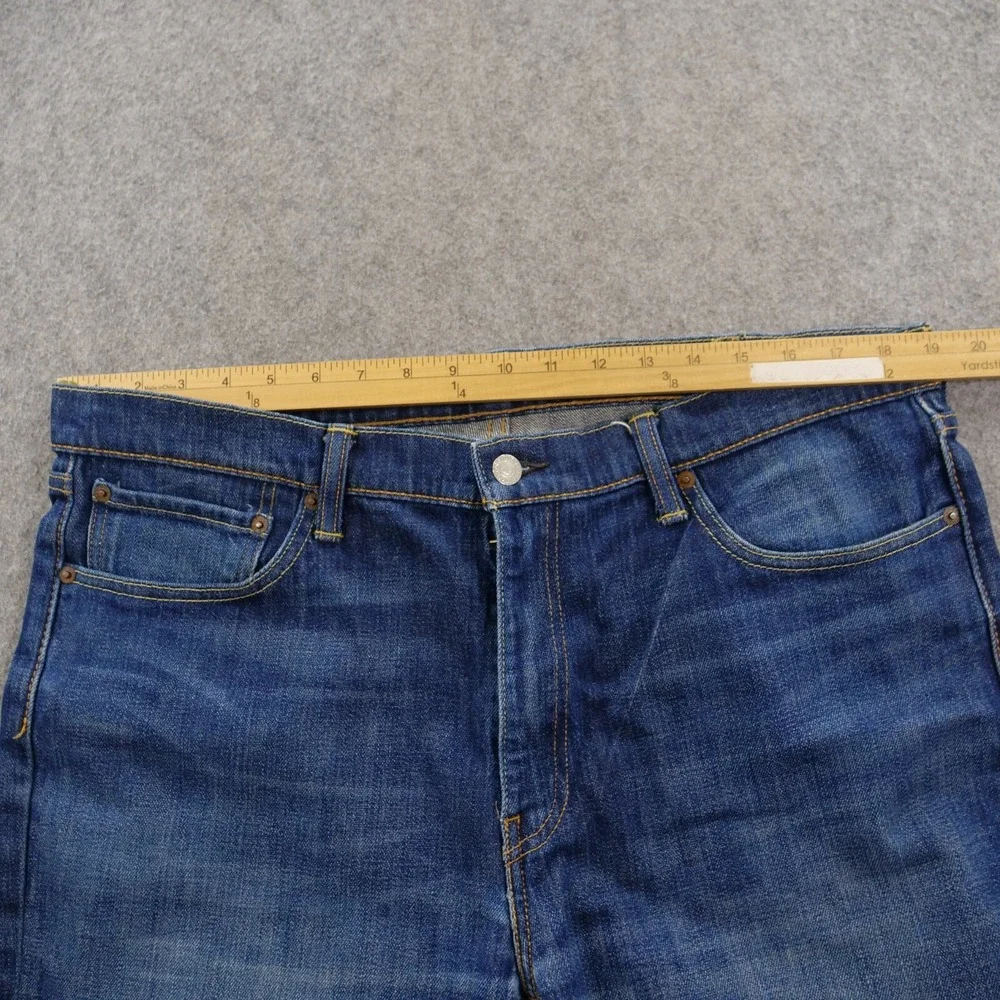 Levis 541 Jeans Mens 38 Blue Straight White Oak Cone Denim Mid Rise Zip Fly